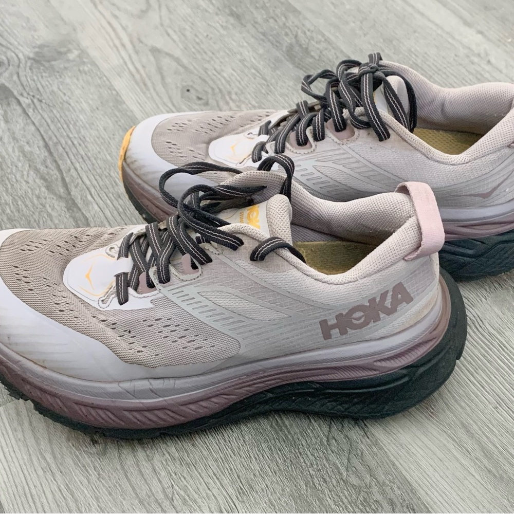 Hoka One One Stinson ATR 6 size 6.5 womens Lilac Grey